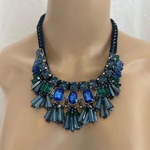 Talbots Blue and Green Gemstone Necklace